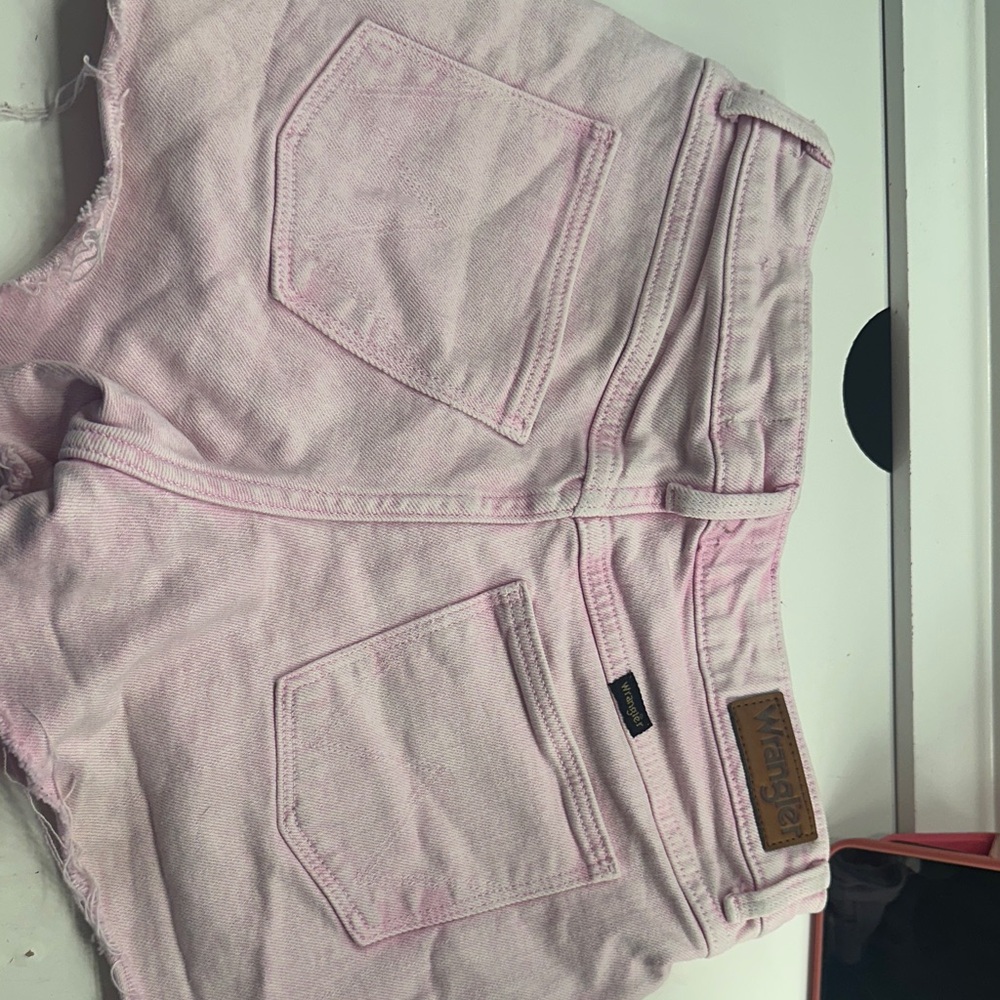 Wrangler Soft Pink Denim Shorts